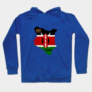 Kenya flag & map Hoodie